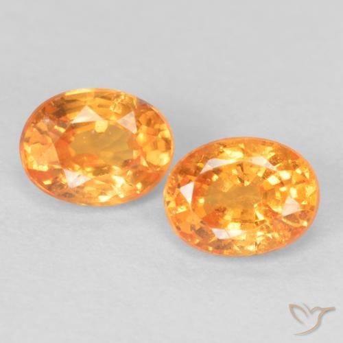 Granato Spessartite arancione da 0,54 ct, taglio ovale da 4,1 x 3,1 mm dal Mozambico, Photo A