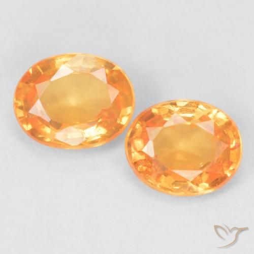 Granato Spessartite arancione da 0,9 ct, taglio ovale da 5,1 x 4,1 mm dal Mozambico, Photo A