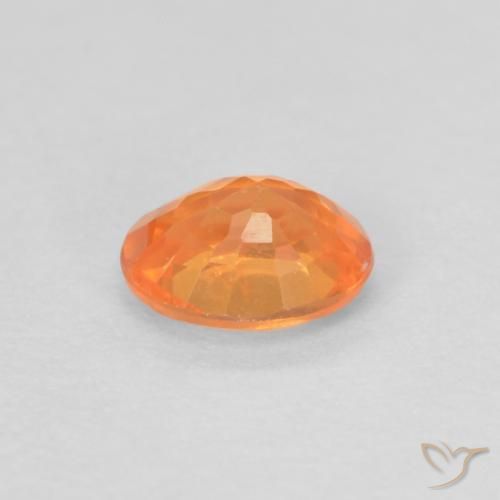 Spessartite Garnet Gemstone in 4.8 x 3.9 mm Size for Sale, Spessartite Garnet Stone in Bright Orange Color