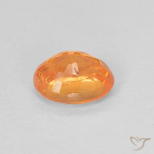 Spessartite Garnet Gemstone in 5 x 4 mm (calibrated) Size for Sale, Spessartite Garnet Stone in Bright Orange Color