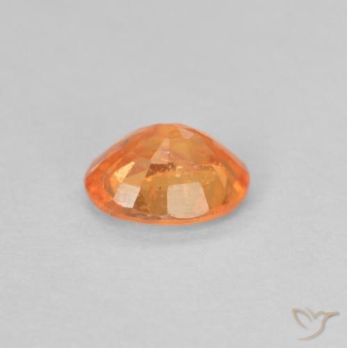 Spessartite Garnet Gemstone in 4.6 x 3.8 mm Size for Sale, Spessartite Garnet Stone in Bright Orange Color