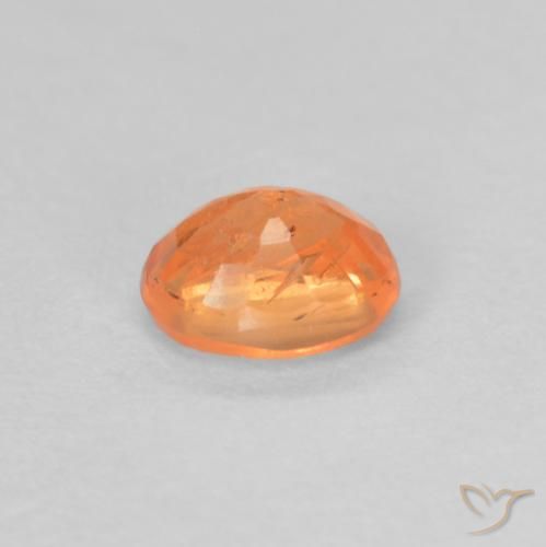 Spessartite Garnet Gemstone in 4.5 x 3.7 mm Size for Sale, Spessartite Garnet Stone in Bright Orange Color