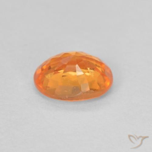 Spessartite Garnet Gemstone in 5 x 4.2 mm Size for Sale, Spessartite Garnet Stone in Bright Orange Color