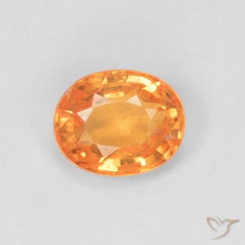 0.47ct Natural Bright Orange Spessartite Garnet, Oval, VS