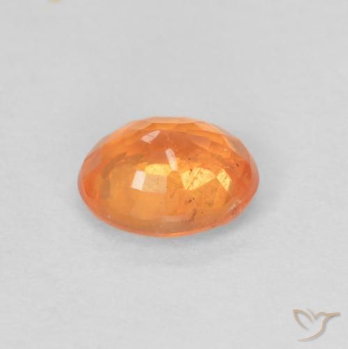 Spessartite Garnet Gemstone in 5 x 4 mm (calibrated) Size for Sale, Spessartite Garnet Stone in Bright Orange Color