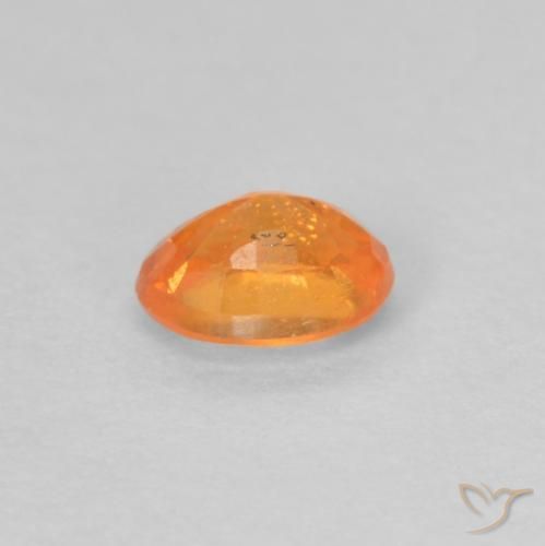 Spessartite Garnet Gemstone in 4.6 x 3.5 mm Size for Sale, Spessartite Garnet Stone in Bright Orange Color
