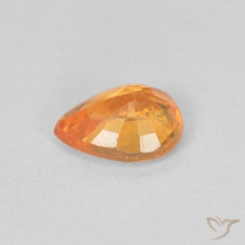 Spessartite Garnet Gemstone in 5 x 4 mm (calibrated) Size for Sale, Spessartite Garnet Stone in Bright Orange Color