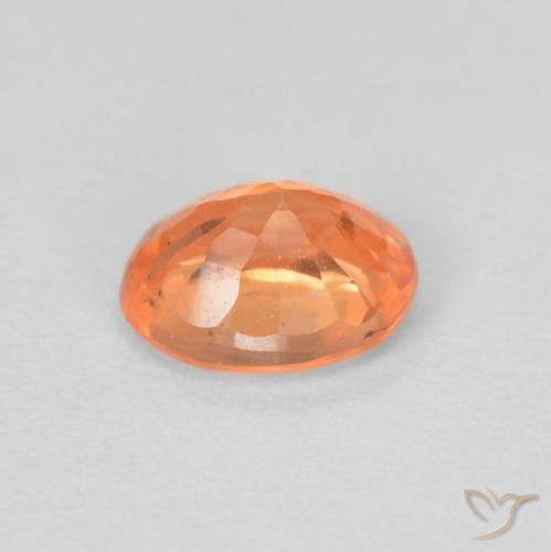 Spessartite Garnet Gemstone in 5 x 4 mm (calibrated) Size for Sale, Spessartite Garnet Stone in Medium Orange Color