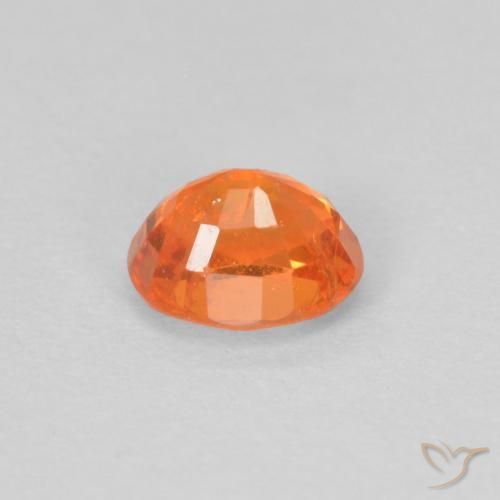 Spessartite Garnet Gemstone in 5 x 4 mm (calibrated) Size for Sale, Spessartite Garnet Stone in Fire Orange Color