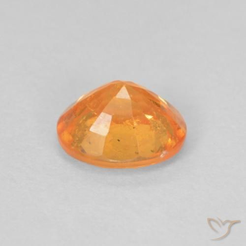 Spessartite Garnet Gemstone in 5.5 x 4.6 mm Size for Sale, Spessartite Garnet Stone in Honey Orange Color