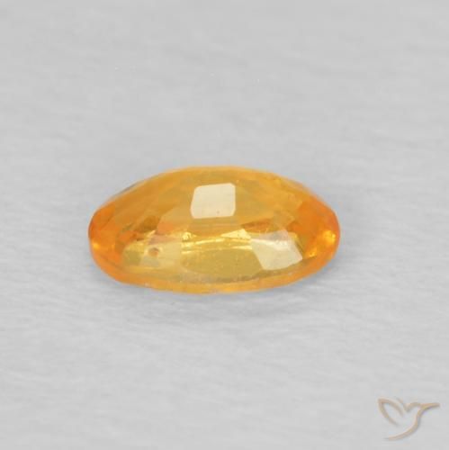 Spessartite Garnet Gemstone in 5 x 3 mm (calibrated) Size for Sale, Spessartite Garnet Stone in Medium Orange Color