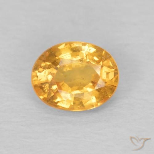 0.47ct Natural Orange-Gold Spessartite Garnet, Oval, VS