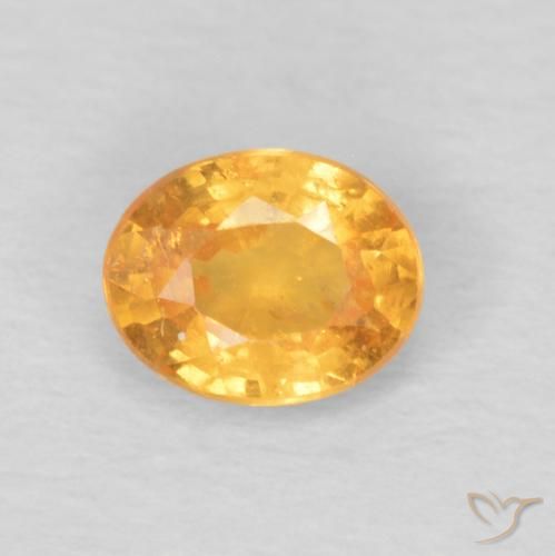 0.47ct Natural Honey Orange Spessartite Garnet, Oval, VS