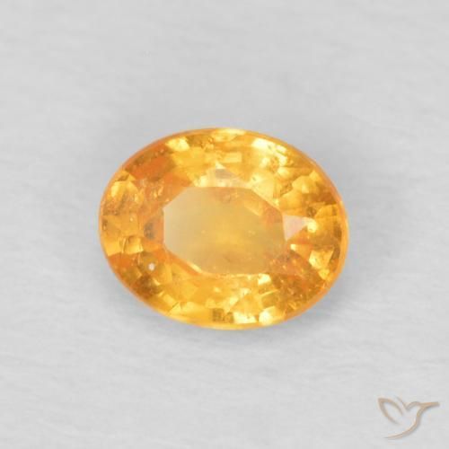 0.47 ct Orange Spessartite Garnet Stone, Natural Spessartite Garnet in Oval Facet Shape for Sale