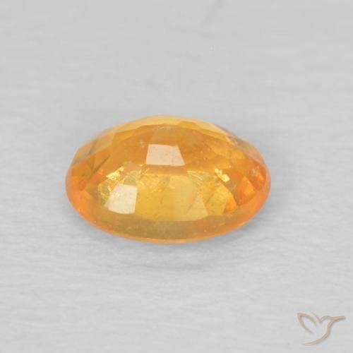 Spessartite Garnet Gemstone in 5 x 4 mm (calibrated) Size for Sale, Spessartite Garnet Stone in Honey Orange Color