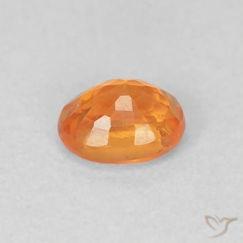 Spessartite Garnet Gemstone in 5 x 4 mm (calibrated) Size for Sale, Spessartite Garnet Stone in Bright Orange Color