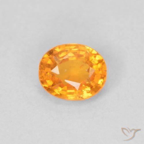 0.43ct Natural Intense Orange Spessartite Garnet, Oval, VS