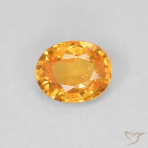 0.47ct Natural Bright Orange Spessartite Garnet, Oval, VS