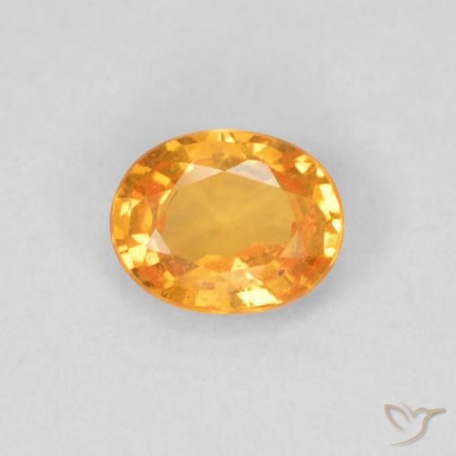 0.40ct Natural Honey Orange Spessartite Garnet, Oval, VS