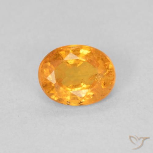0.48ct Natural Intense Orange Spessartite Garnet, Oval, VS-SI