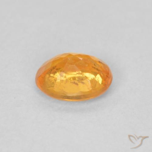 Spessartite Garnet Gemstone in 5 x 4 mm (calibrated) Size for Sale, Spessartite Garnet Stone in Intense Orange Color
