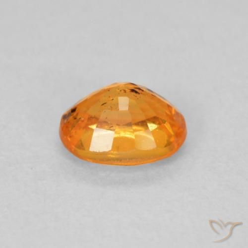 Spessartite Garnet Gemstone in 5 x 4 mm (calibrated) Size for Sale, Spessartite Garnet Stone in Honey Orange Color