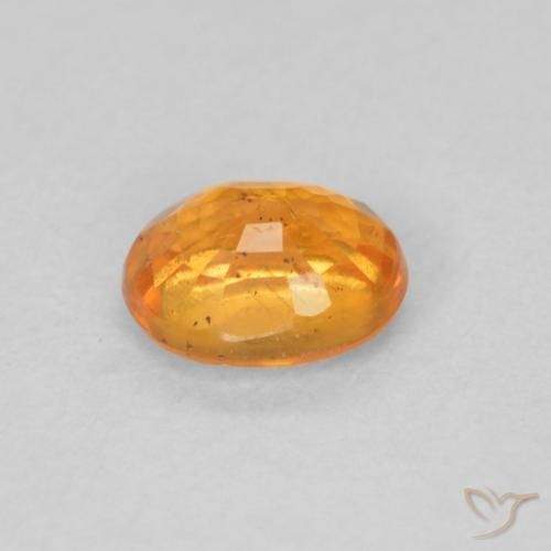 Spessartite Garnet Gemstone in 5 x 4 mm (calibrated) Size for Sale, Spessartite Garnet Stone in Honey Orange Color