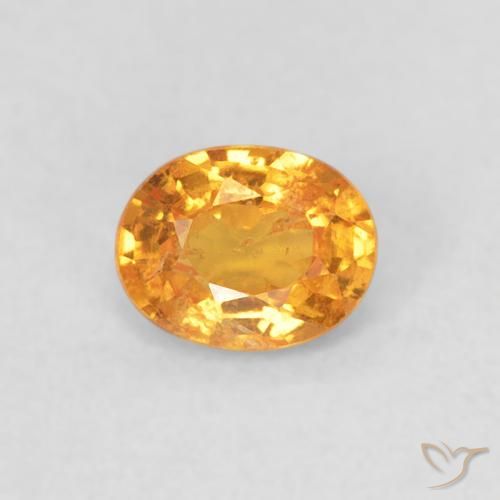 0.43ct Natural Orange-Gold Spessartite Garnet, Oval, VS