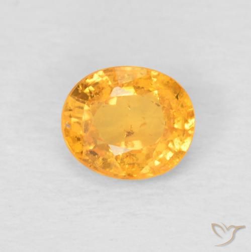 0.52ct Natural Dark Orange-Gold Spessartite Garnet, Oval, VS