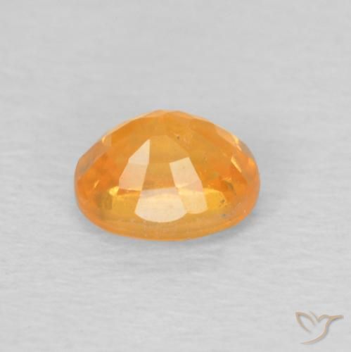 Spessartite Garnet Gemstone in 5 x 4 mm (calibrated) Size for Sale, Spessartite Garnet Stone in Orange-Gold Color