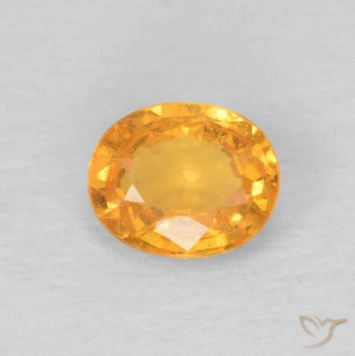 Granato Spessartite arancione da 0,49 ct, taglio ovale da 5,1 x 4,1 mm dal Mozambico, Photo A