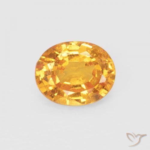 0.47ct Natural Medium Orange Spessartite Garnet, Oval, VS