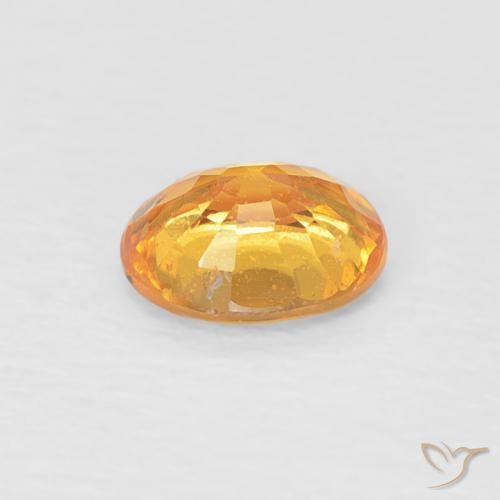 Spessartite Garnet Gemstone in 5 x 4 mm (calibrated) Size for Sale, Spessartite Garnet Stone in Medium Orange Color