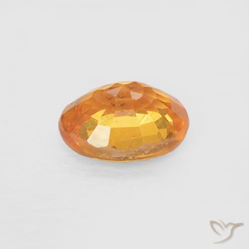 Spessartite Garnet Gemstone in 5 x 4 mm (calibrated) Size for Sale, Spessartite Garnet Stone in Medium Orange Color
