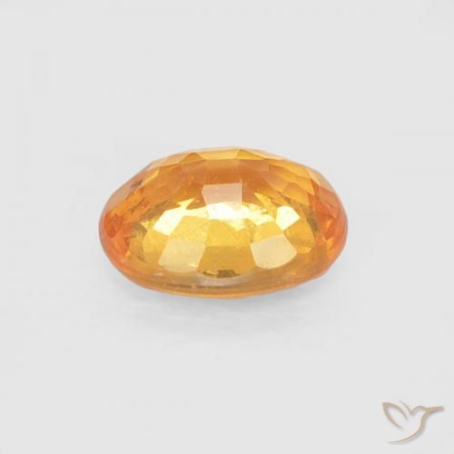 Spessartite Garnet Gemstone in 5 x 4 mm (calibrated) Size for Sale, Spessartite Garnet Stone in Medium Light-Orange Color