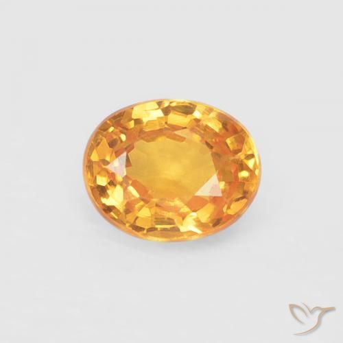 0.45ct Natural Orange-Gold Spessartite Garnet, Oval, VS