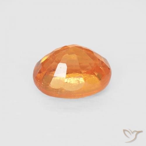Spessartite Garnet Gemstone in 5 x 4 mm (calibrated) Size for Sale, Spessartite Garnet Stone in Medium Orange Color