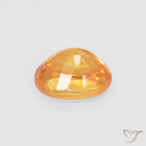 Spessartite Garnet Gemstone in 5 x 4 mm (calibrated) Size for Sale, Spessartite Garnet Stone in Medium Orange Color