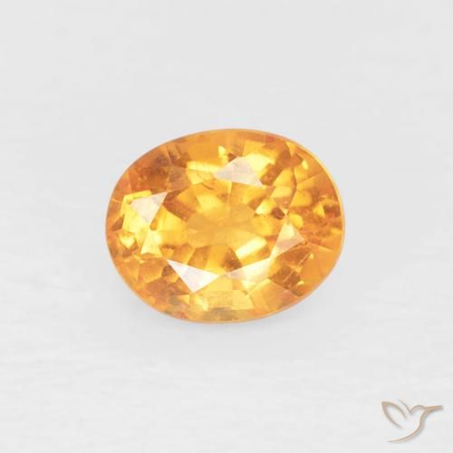 0.50ct Natural Medium Orange Spessartite Garnet, Oval, VS