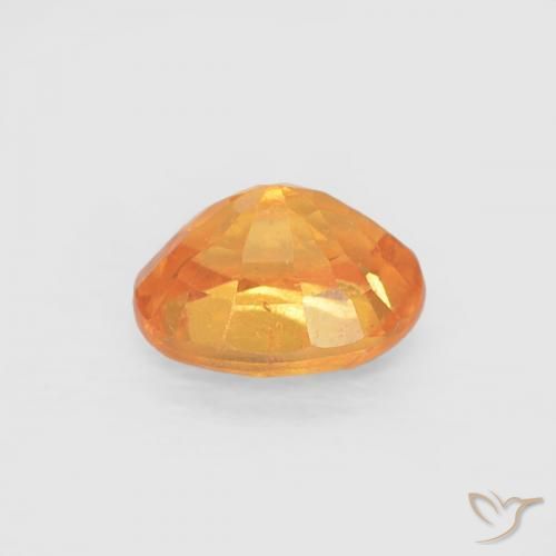 Spessartite Garnet Gemstone in 5 x 4 mm (calibrated) Size for Sale, Spessartite Garnet Stone in Medium Orange Color