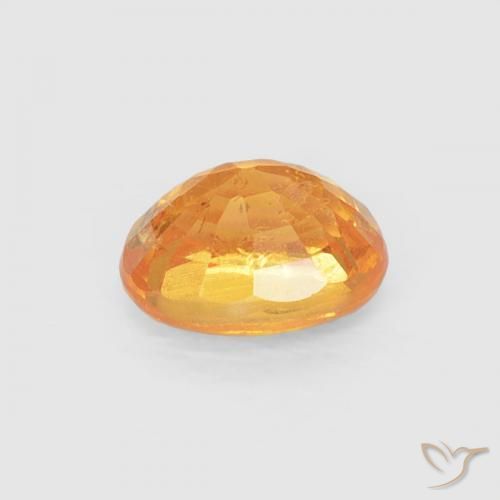 Spessartite Garnet Gemstone in 5 x 4 mm (calibrated) Size for Sale, Spessartite Garnet Stone in Medium Orange Color