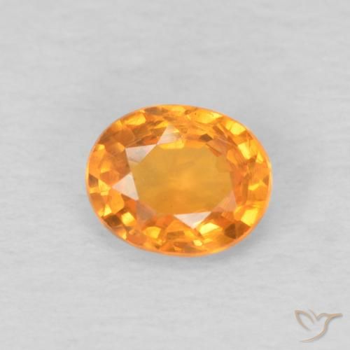 0.47ct Natural Honey Orange Spessartite Garnet, Oval, VS
