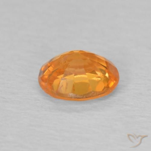 Spessartite Garnet Gemstone in 5 x 4 mm (calibrated) Size for Sale, Spessartite Garnet Stone in Bright Orange Color