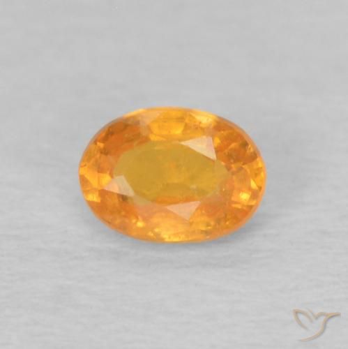 0.24ct Natural Honey Orange Spessartite Garnet, Oval, VS