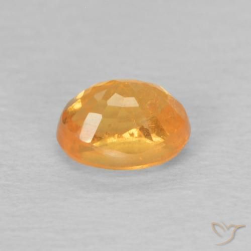Spessartite Garnet Gemstone in 5 x 4 mm (calibrated) Size for Sale, Spessartite Garnet Stone in Intense Orange Color