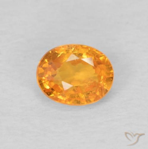 0.50ct Natural Intense Orange Spessartite Garnet, Oval, VS