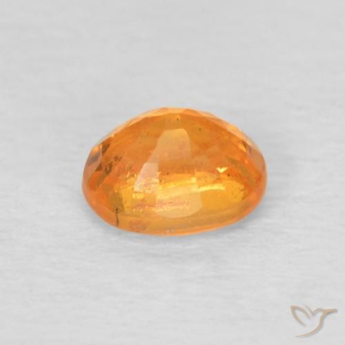 Spessartite Garnet Gemstone in 5 x 4 mm (calibrated) Size for Sale, Spessartite Garnet Stone in Bright Orange Color