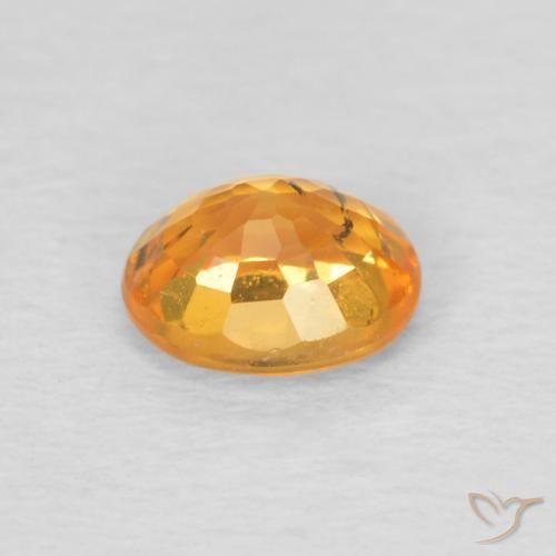 Spessartite Garnet Gemstone in 5 x 4 mm (calibrated) Size for Sale, Spessartite Garnet Stone in Honey Orange Color