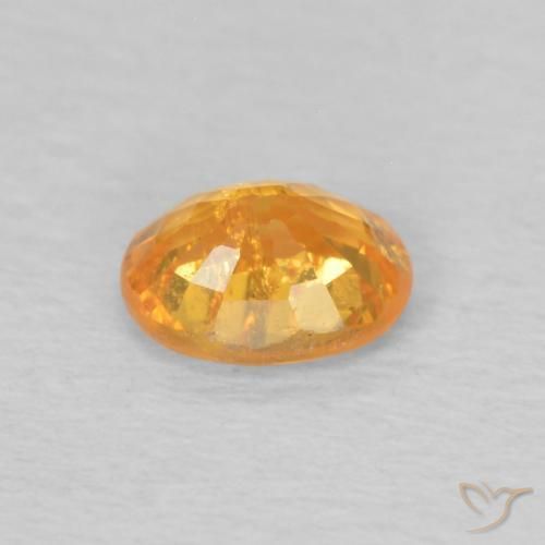 Spessartite Garnet Gemstone in 5 x 4 mm (calibrated) Size for Sale, Spessartite Garnet Stone in Medium Orange Color