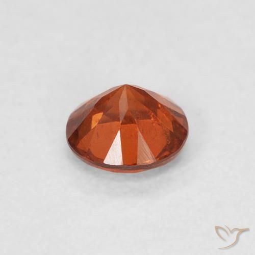 Spessartite Garnet Gemstone in 4.3 mm Size for Sale, Spessartite Garnet Stone in Fire Orange Color